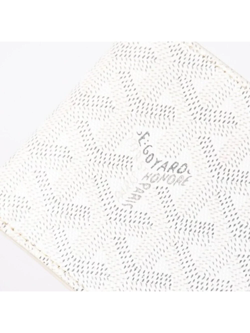 Goyard Victoire Wallet Bifold Leather White